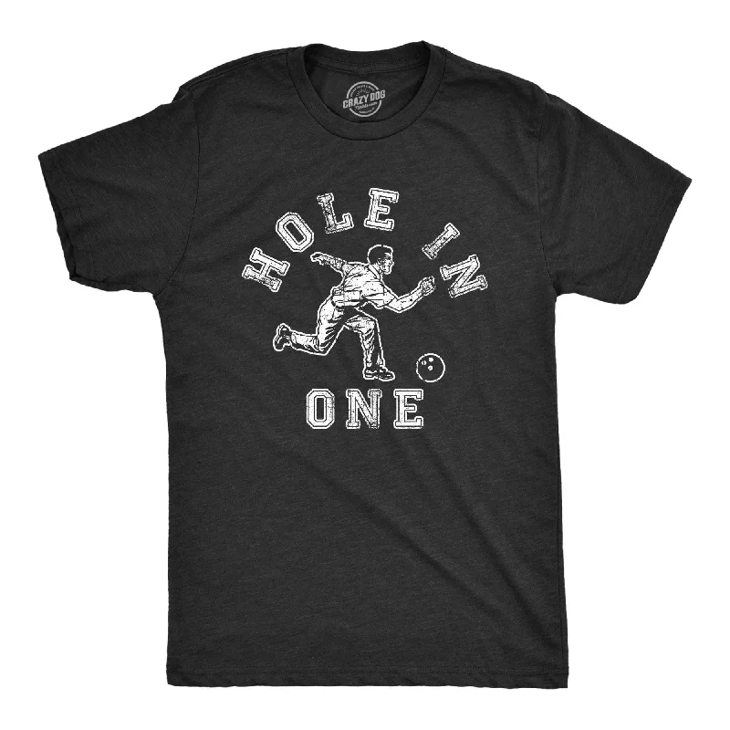 Men’s modern checked shirt -Hole In One Bowling Men's T Shirt