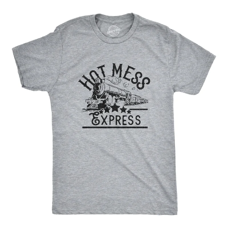 Men’s cotton dress shirt -Hot Mess Express Men's T Shirt