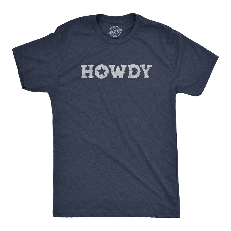 Men’s relaxed button-up shirt -Howdy Men's T Shirt