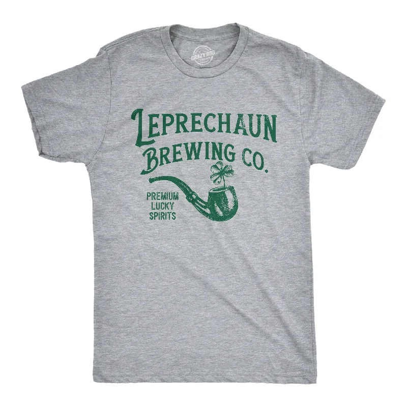 Men’s blue shirt -Leprechaun Brewing Co Men's T Shirt