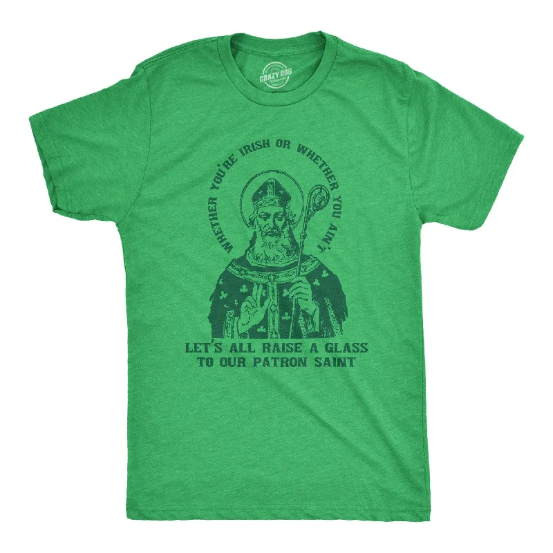 Men’s breathable short sleeve shirt -Let's All Raise A Glass To Our Patron Saint Men's T Shirt