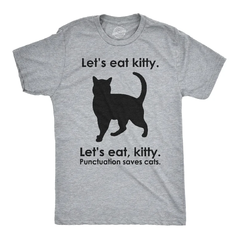 Men’s trendy shirt -Let's Eat Kitty Men's T Shirt