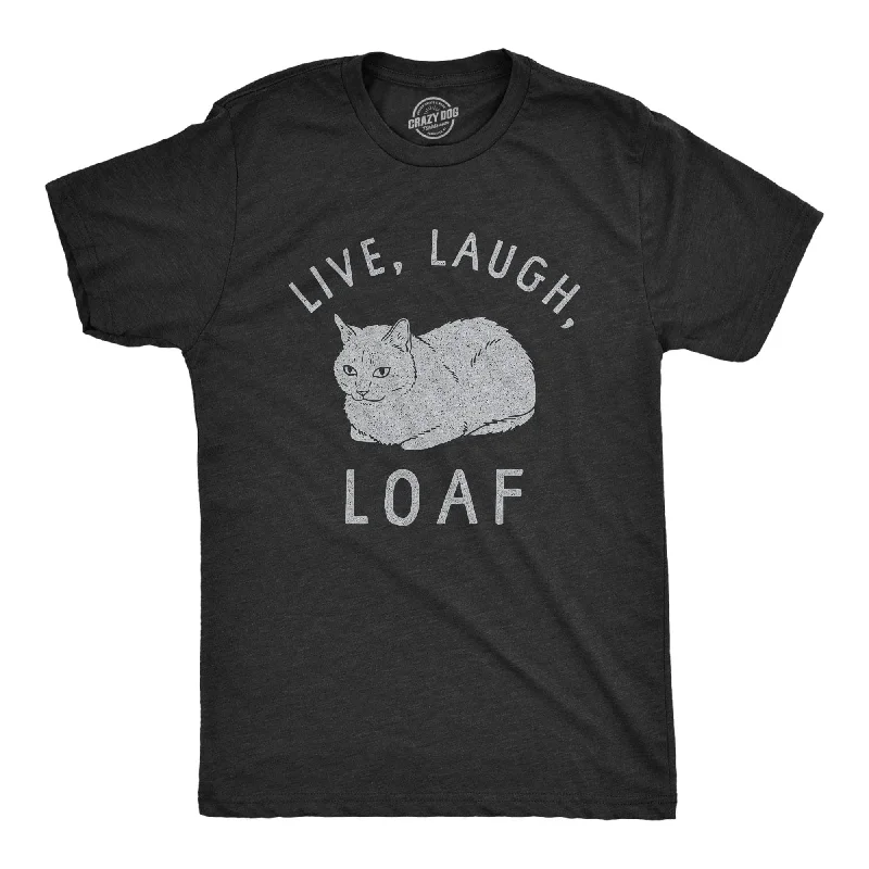 Men’s summer business shirt -Live Laugh Loaf Men's T Shirt