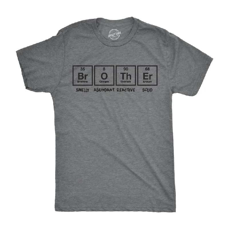 Men’s dress shirt for wedding -Brother Periodic Table Men's T Shirt