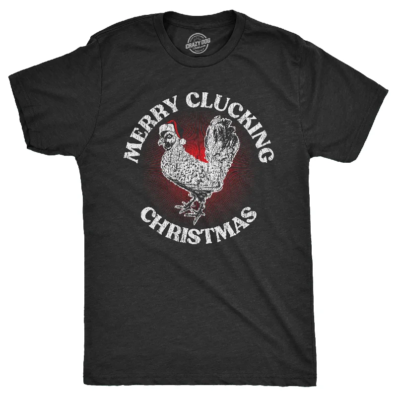 Men’s long sleeve office shirt -Merry Clucking Christmas Men's T Shirt