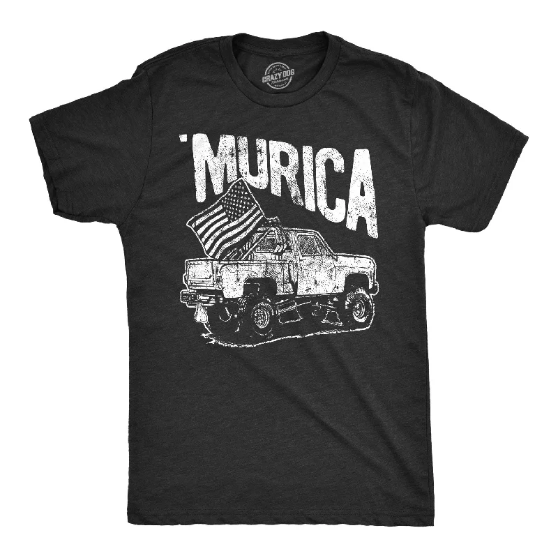 Men’s soft dress shirt -Murica Truck Men's T Shirt