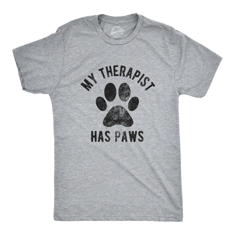 Men’s collared shirt -My Therapist Has Paws Men's T Shirt