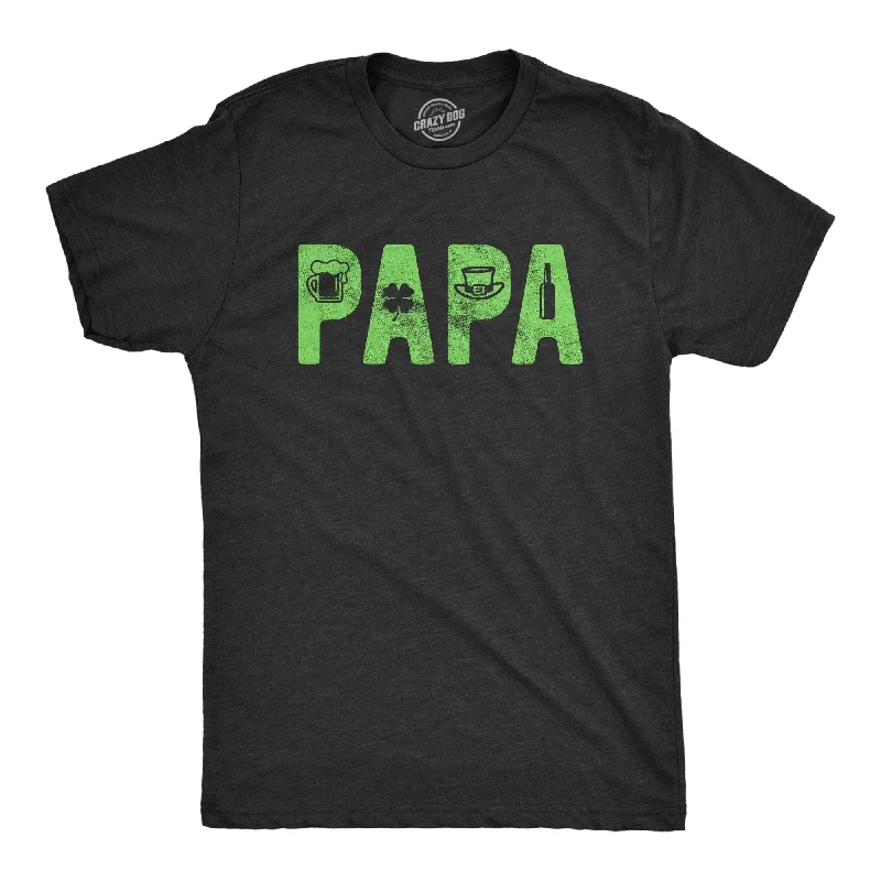 Men’s eco-friendly shirt -Papa St. Patrick's Day Men's T Shirt