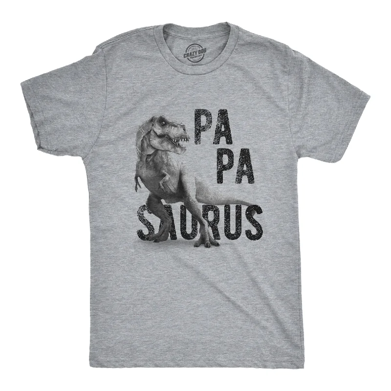 Men’s wrinkle-free shirt -Papasaurus Men's T Shirt