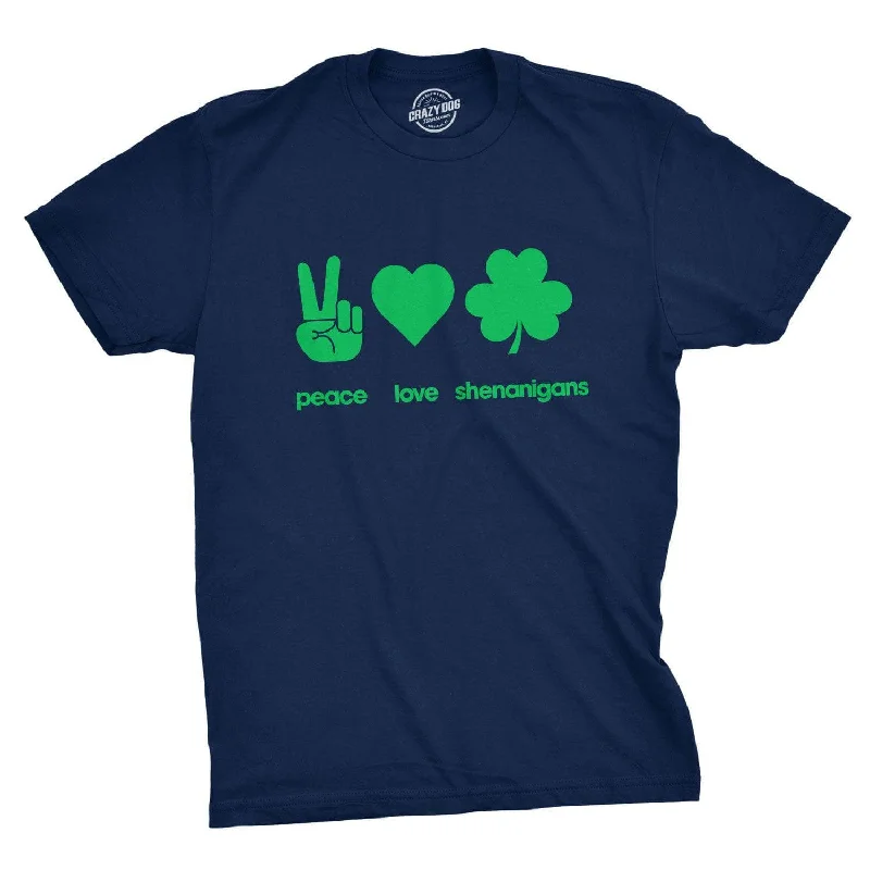 Men’s luxurious dress shirt -Peace Love Shenanigans Men's T Shirt