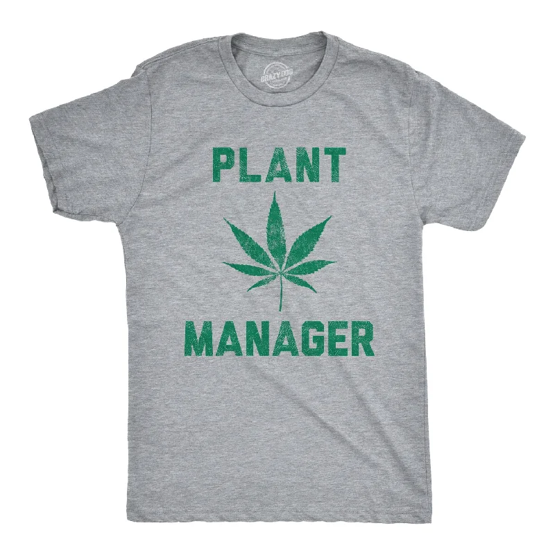 Men’s black long sleeve shirt -Plant Manager Men's T Shirt