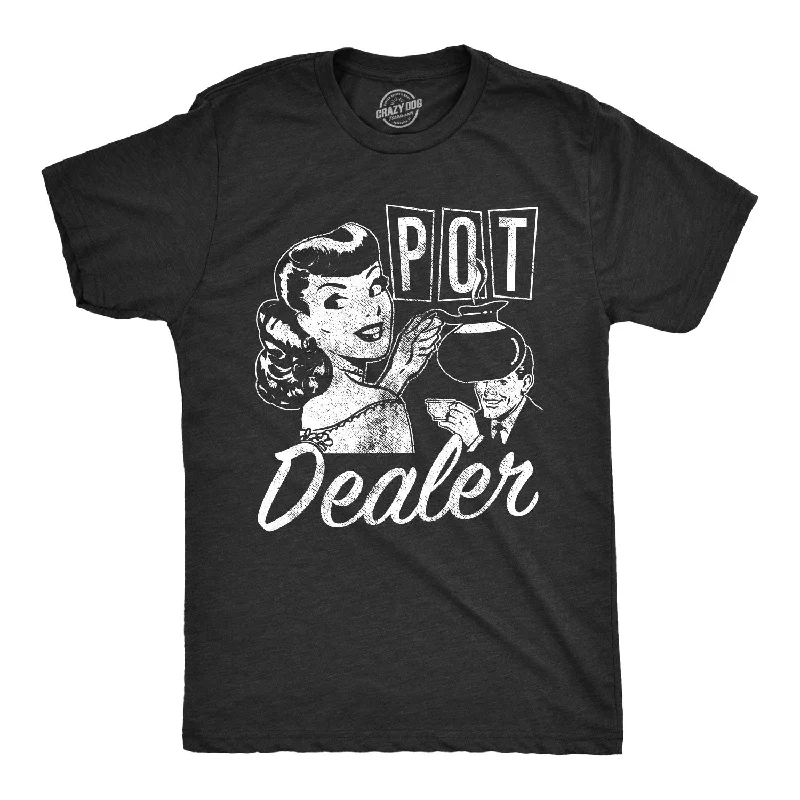 Men’s comfortable dress shirt -Pot Dealer Men's T Shirt