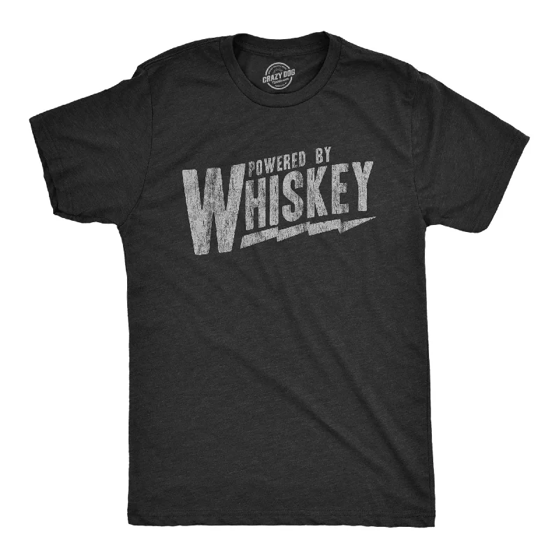 Men’s chic dress shirt -Powered By Whiskey Men's T Shirt