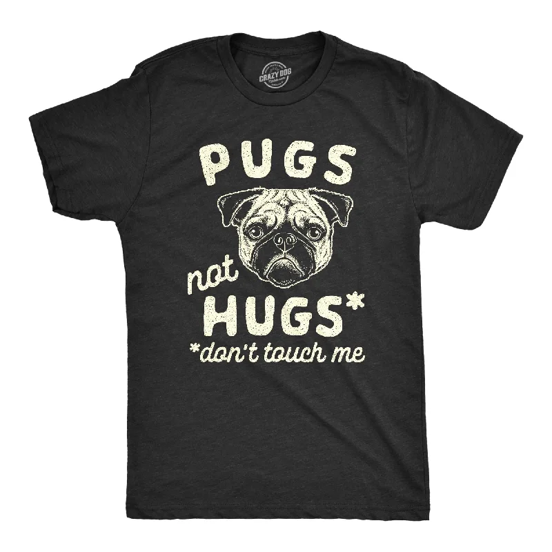 Men’s designer casual shirt -Pugs Not Hugs Coronavirus Men's T Shirt