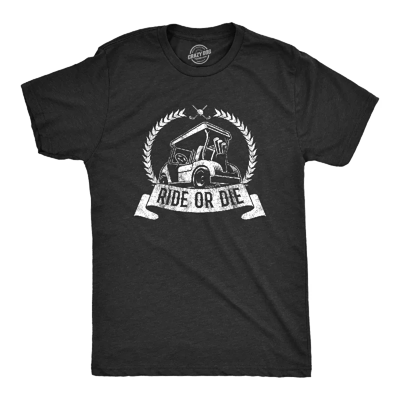 Men’s dark blue dress shirt -Ride Or Die Golf Men's T Shirt