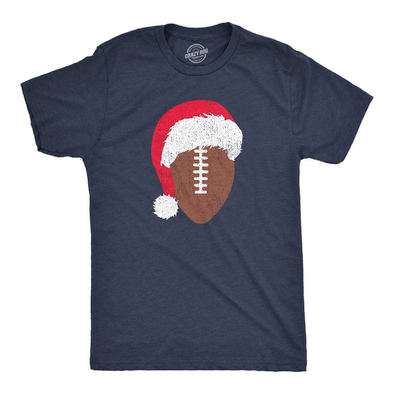 Men’s soft linen shirt -Santa Football Men's T Shirt