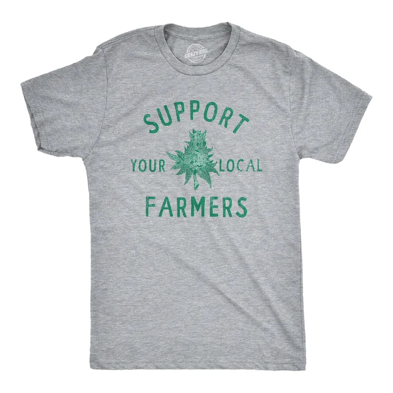 Men’s premium cotton shirt -Support Your Local Farmers Men's T Shirt