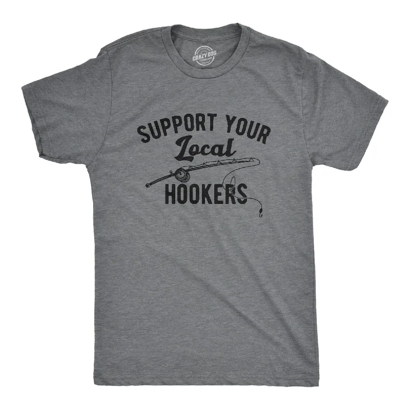 Men’s tropical shirt -Support Your Local Hookers Men's T Shirt