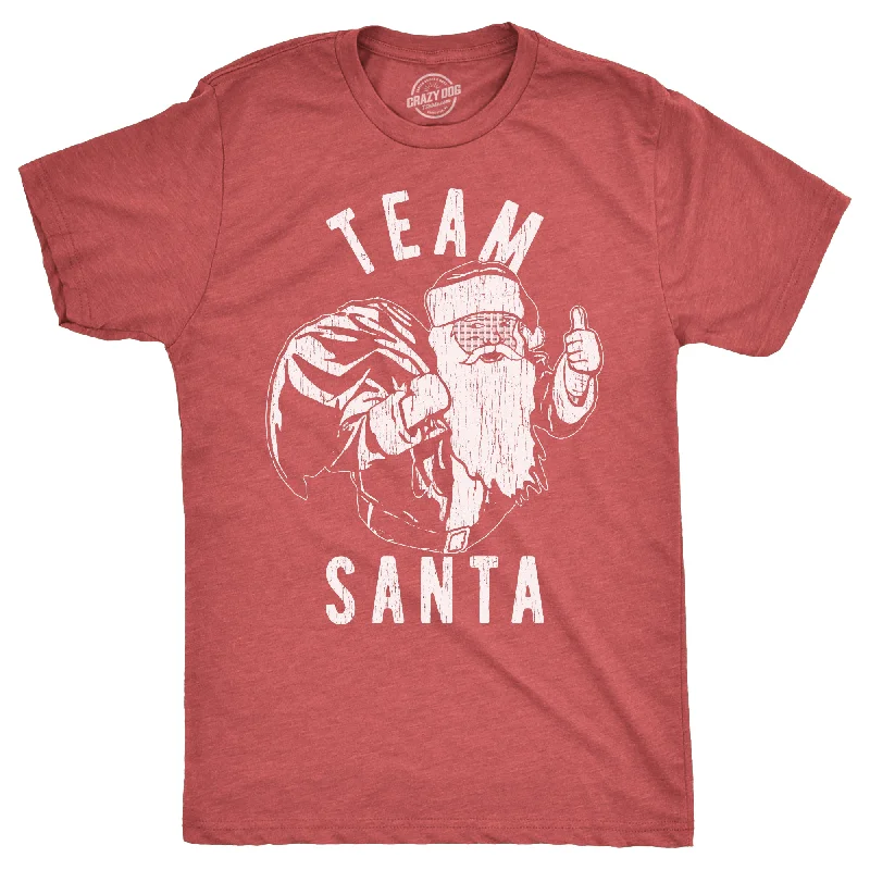 Men’s plaid button-down shirt -Team Santa Men's T Shirt