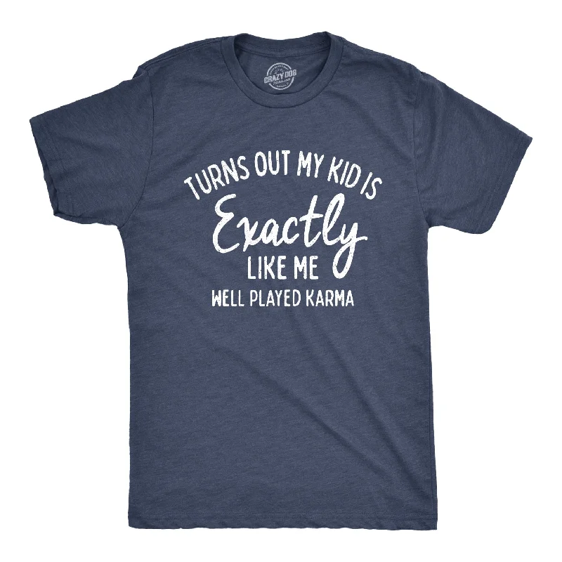 Men’s checked shirt for casual wear -Turns Out My Kid Is Exactly Like Me Men's T Shirt