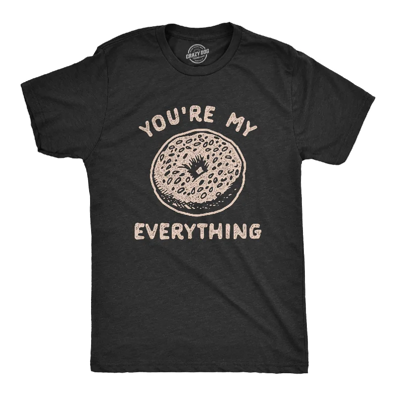 Men’s white button-up shirt -You're My Everything Bagel Men's T Shirt